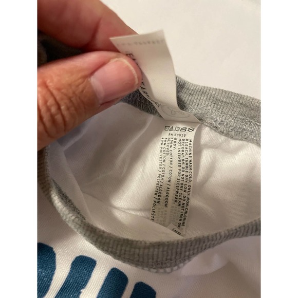 Rabbit Skins Michigan wolverines baseball tee white gray logo long sleeve 3T - Picture 5 of 7